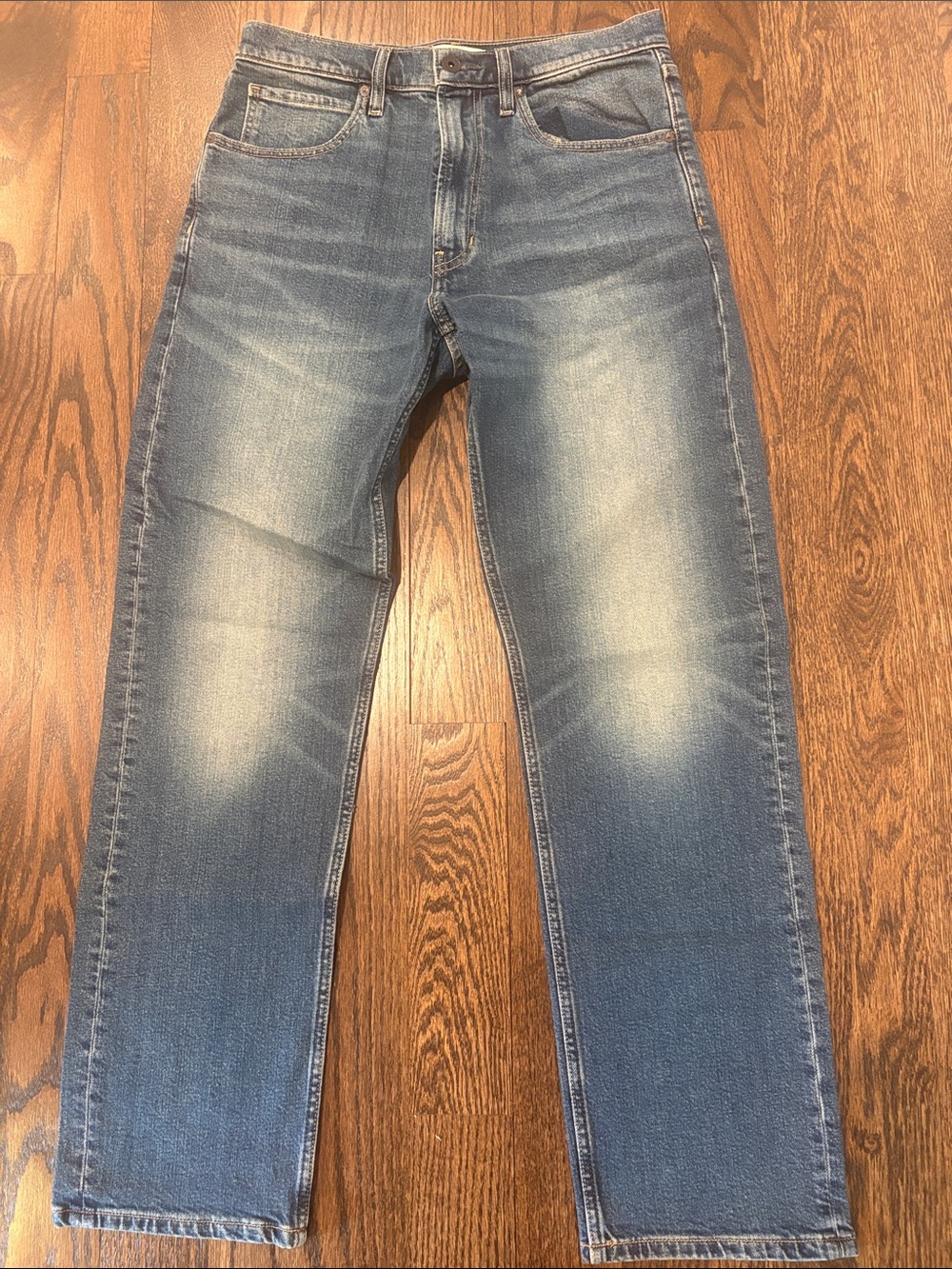 BR Banana Republic Classic Men’s Blue Washed Straight-Leg Jeans 31/30